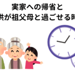 実家への帰省と子供が祖父母と過ごせる時間