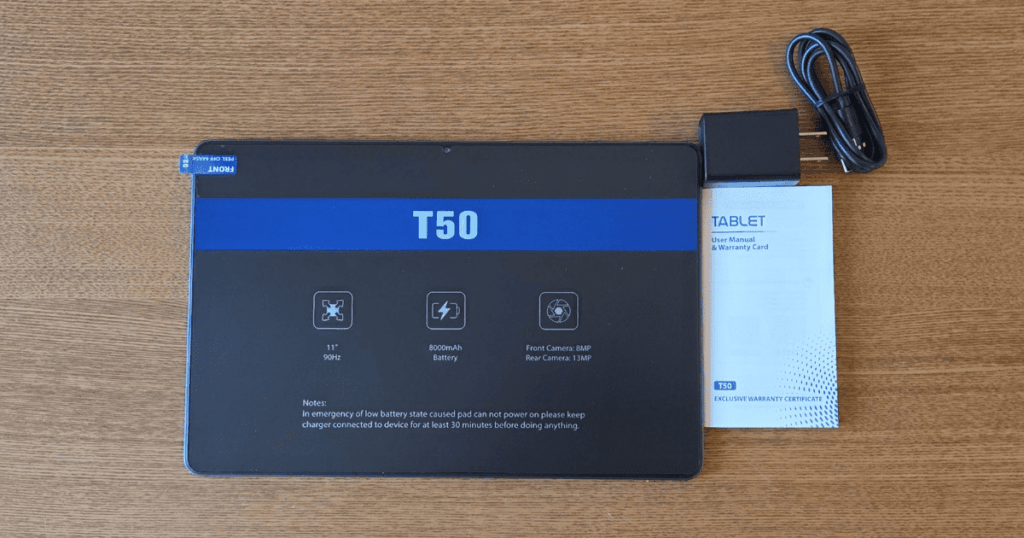 Tabwee T50　同梱